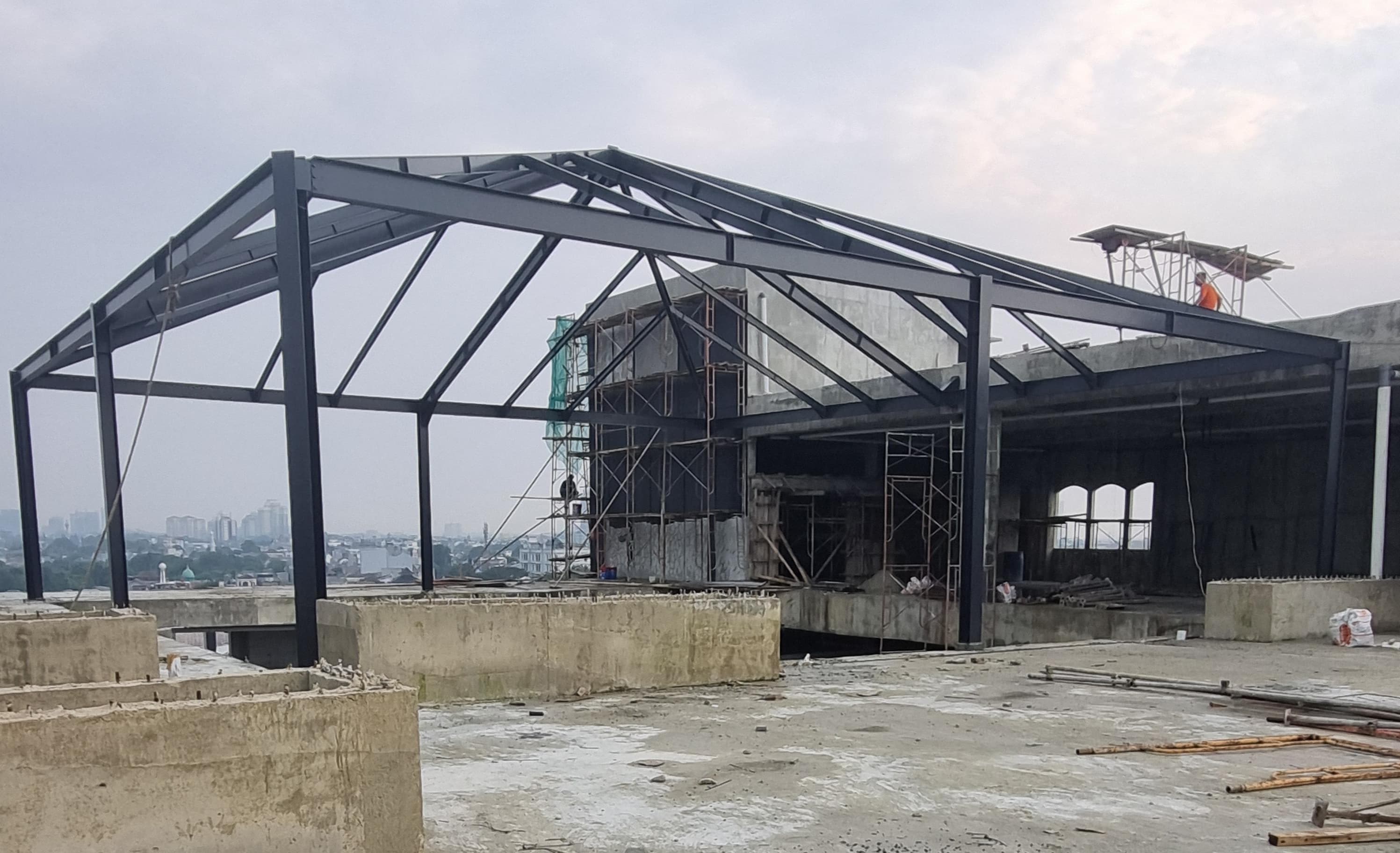 Kanopi Kaca Besi - 2
